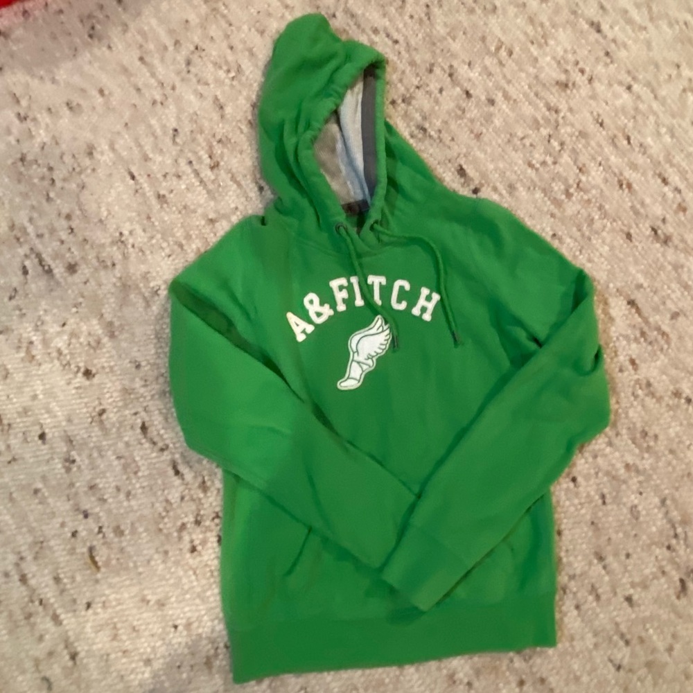 ABERCROMBIE GREEN HOODIE (SIZE: M)